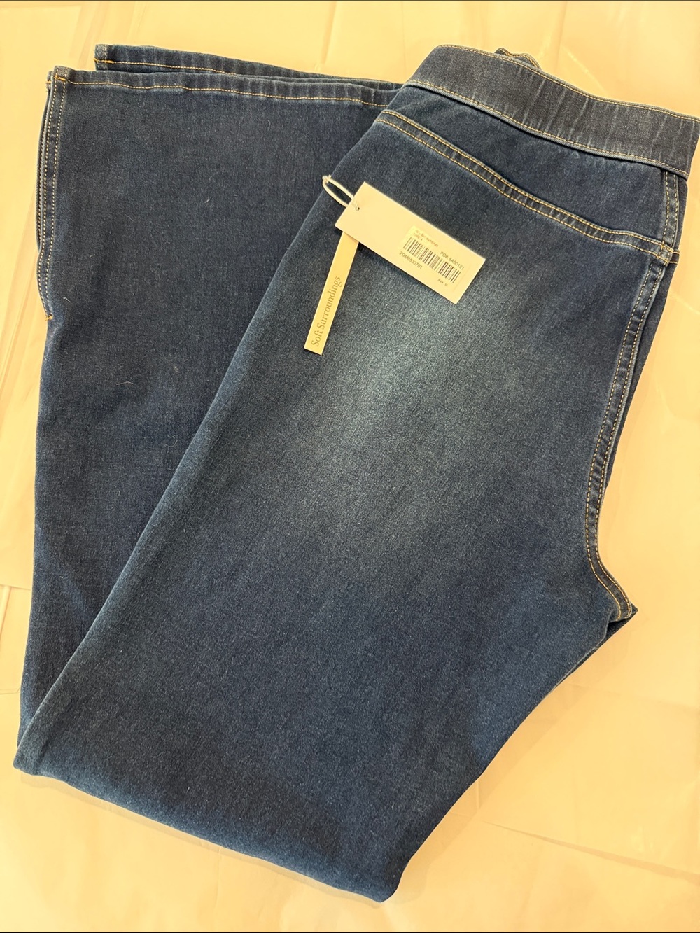 Soft Surroundings Dark Blue Flare Jeans